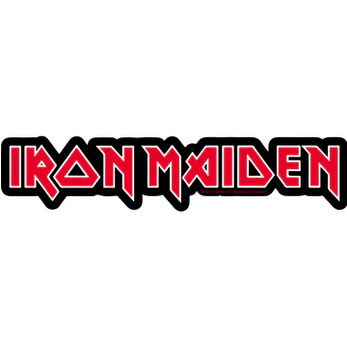 Iron Maiden Classic Red Logo Sticker - HalfMoonMusic
