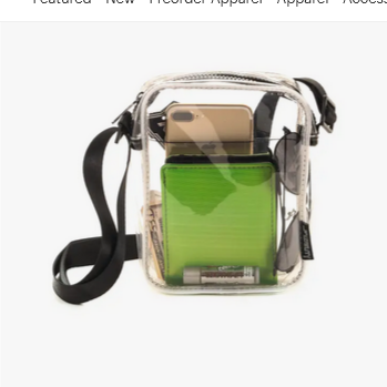 Festival-Approved Transparent Hard Plastic Mini Bag - HalfMoonMusic