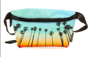 Ultra-Slim Palm Tree Sunset Low Profile Fanny Pack - HalfMoonMusic