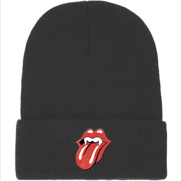 Rolling Stones Classic Tongue W/ Fangs Beanie - HalfMoonMusic