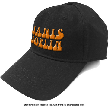 Janis Joplin Classic Text Logo Baseball Cap - HalfMoonMusic