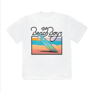 Men's Beach Boys Sunset Surfboard T-Shirt - HalfMoonMusic
