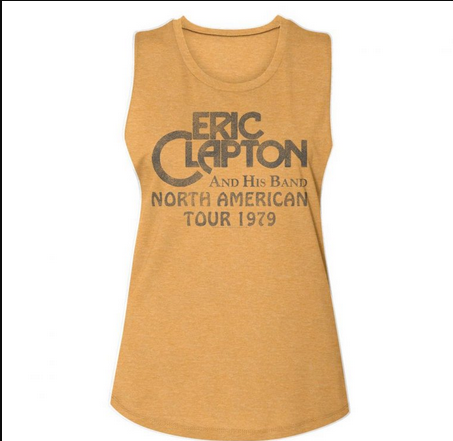 Women's Eric Clapton Tour '79 Muscle Tank Top - HalfMoonMusic