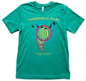 Men's Widespread Panic 2021 Red Rocks Event T-Shirt - HalfMoonMusic