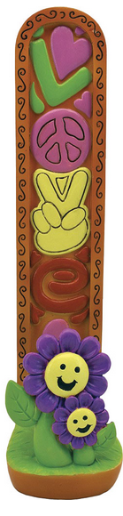 Love Flower Upright Incense Burner - HalfMoonMusic