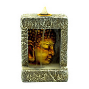 Buddha Head Backflow Incense Burner - HalfMoonMusic