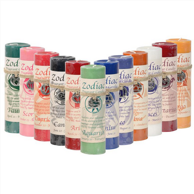 Zodiac Fragrant Candles - HalfMoonMusic