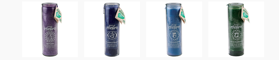 Chakra Candles - HalfMoonMusic