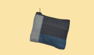 Denim Patchwork Coin Purse - HalfMoonMusic