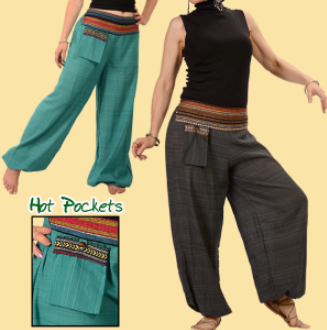 Daydream Nation Cotton Harem Pants - HalfMoonMusic