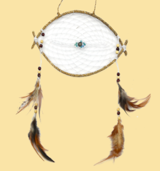 Eye Oval Dream Catcher - HalfMoonMusic