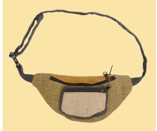 Vegetable Dyed Hemp Hiprider Bag - HalfMoonMusic