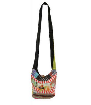 Mini Cotton Hobo Bag - HalfMoonMusic