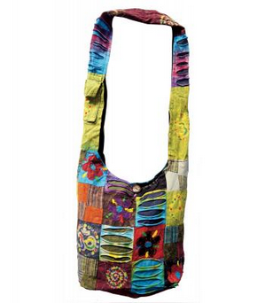 Cotton Patchwork Hobo Bag - HalfMoonMusic