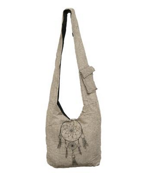 Cotton Dream Catcher Print Hobo Bag - HalfMoonMusic