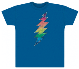 Men's Grateful Dead Blue Bolt T-shirt - HalfMoonMusic