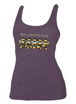 Grateful Dead Bee Grateful Womens Tank Top - HalfMoonMusic