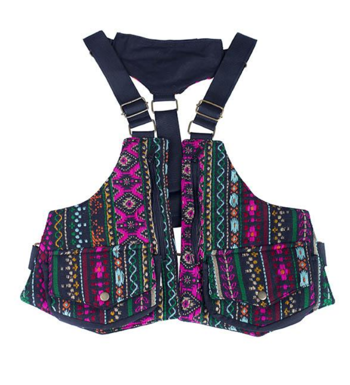 Double-Sided Jacquard Vest Bag - HalfMoonMusic