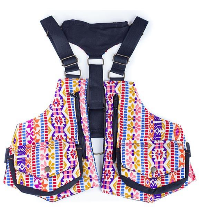 Double-Sided Jacquard Vest Bag - HalfMoonMusic