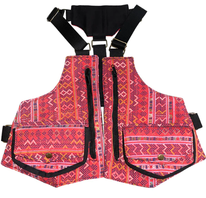 Double-Sided Jacquard Vest Bag - HalfMoonMusic