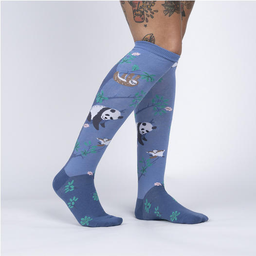 Forest Snooze Knee High Socks - HalfMoonMusic