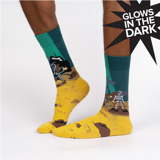 Skeleton Crew Men's Crew Socks - HalfMoonMusic