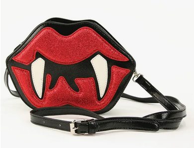 Vampire Mouth Crossbody Bag - HalfMoonMusic