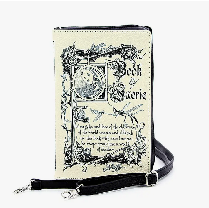 Book of Fairies Crossbody Bag/Clutch - HalfMoonMusic