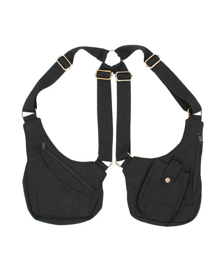 Curved Canvas Festival Vest - HalfMoonMusic