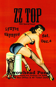 11x17 ZZ Top Countertop Poster - HalfMoonMusic