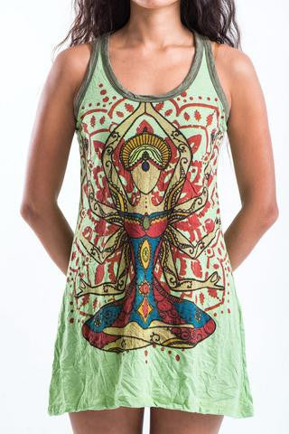 Womens Chakra Love Tank Dress - HalfMoonMusic