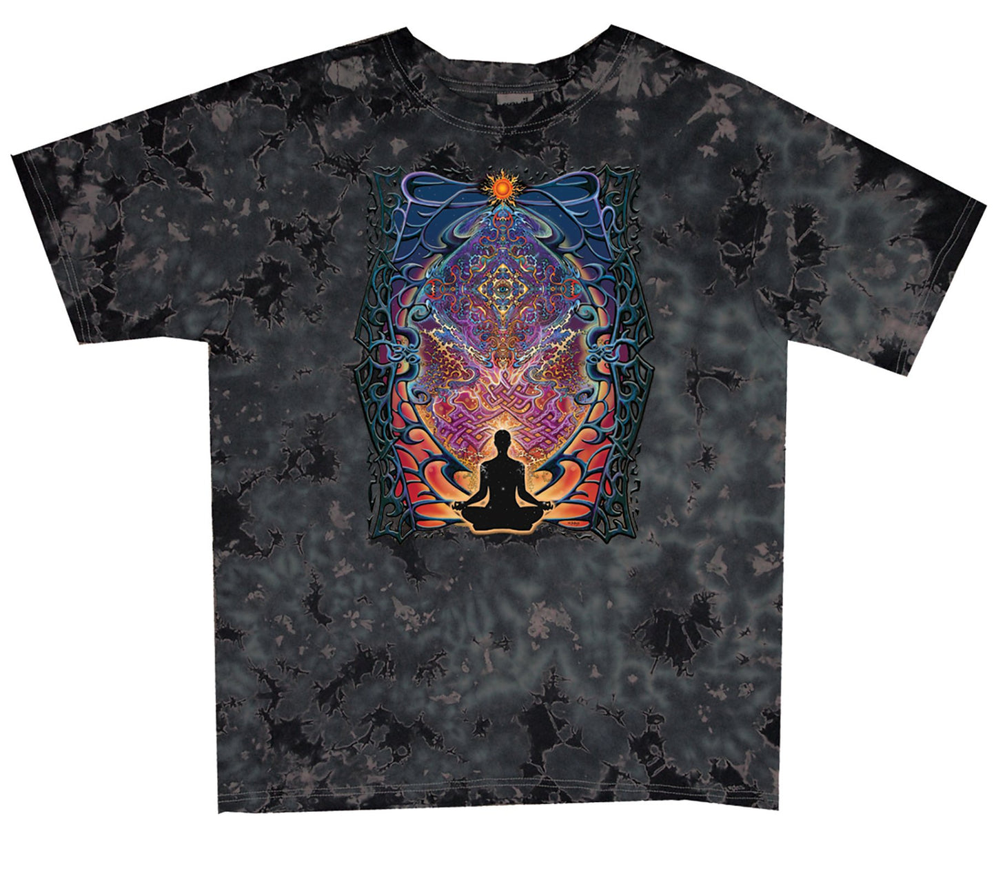 Mens Mind Matrix Tie-Dye T-Shirt - HalfMoonMusic