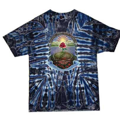 Grateful Dead Rose Garden Tie Dye T-shirt - HalfMoonMusic