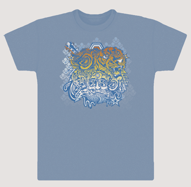 Men's Grateful Dead Tiger Jerry T-shirt - HalfMoonMusic
