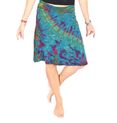 A Line Tie Dye Skirt - HalfMoonMusic