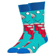 Men's Peer Pong Socks - HalfMoonMusic