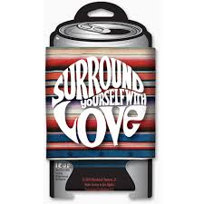 Woodstock Surround Yourself Can Koozie - HalfMoonMusic