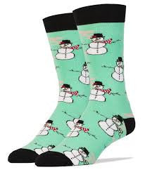 Women's Rolling With The Snowmies socks - HalfMoonMusic