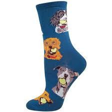 Women's Ball Dog Socks - HalfMoonMusic