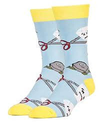 Women's Rock Paper Scissors Socks - HalfMoonMusic
