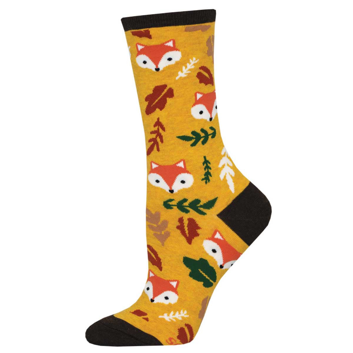 Womens Foxy Fall Socks - HalfMoonMusic