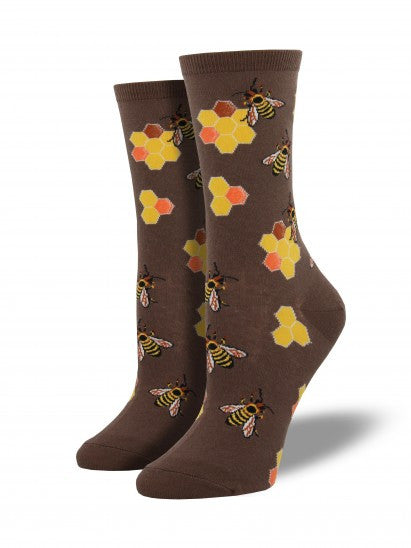 Womens Honey Bee Socks - HalfMoonMusic