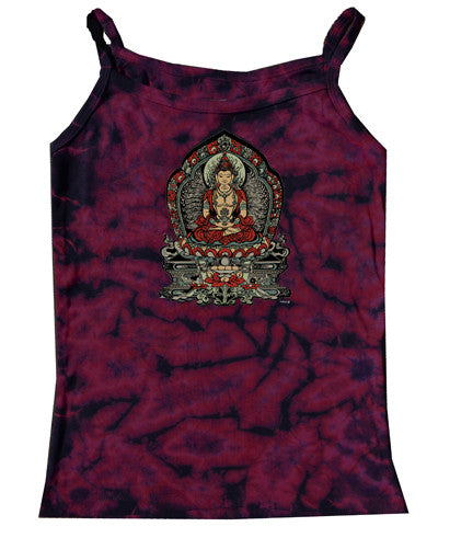 Women's Tie-Dye Buddha Top - HalfMoonMusic