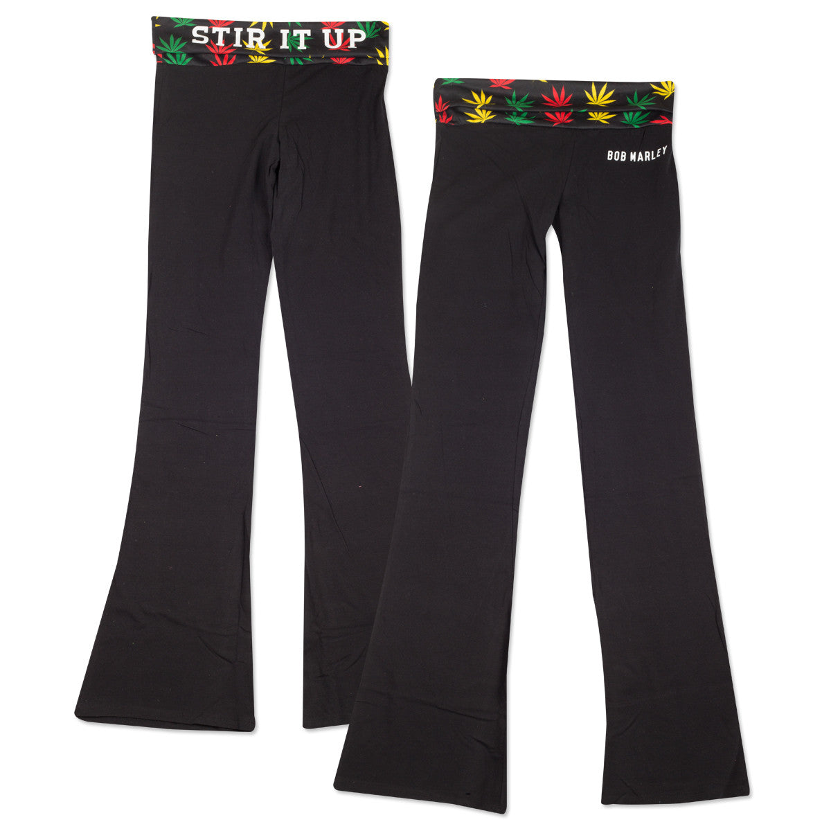 Bob Marley Stir It Up Yoga Pants - HalfMoonMusic