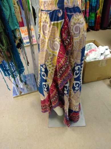 Split Owl Print Skirt - HalfMoonMusic