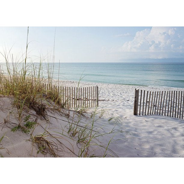 Plage 12 Beach Art Print - HalfMoonMusic