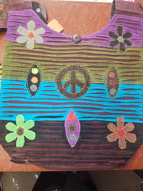 Cotton Bag With Symbol Overlay - HalfMoonMusic