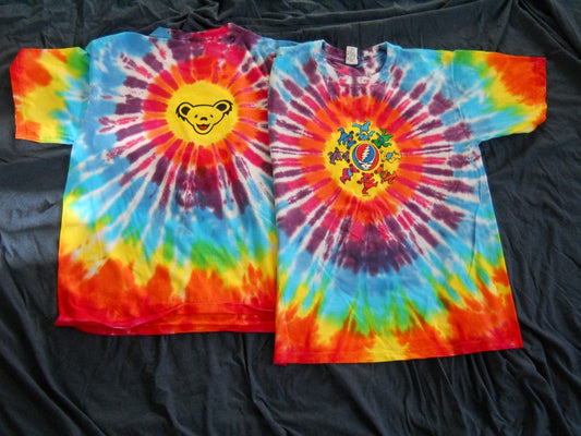 Grateful Dead Circle Bears Tie-Dye T-Shirt - HalfMoonMusic