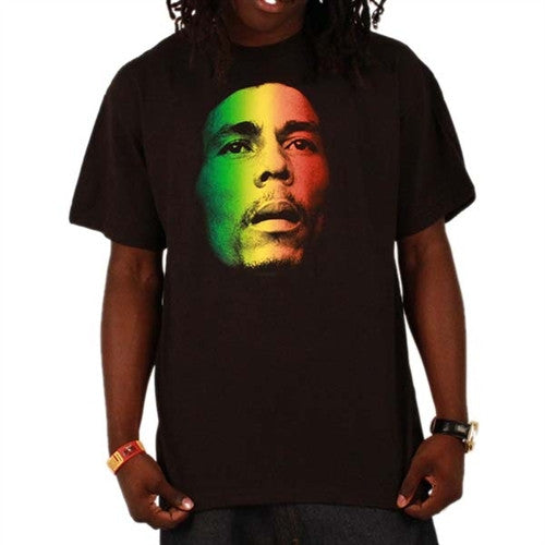 Bob Marley Rasta Face T-Shirt - HalfMoonMusic