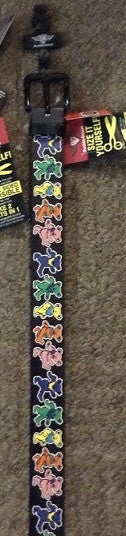 Grateful Dead Rainbow Dancing Bear Belt - HalfMoonMusic